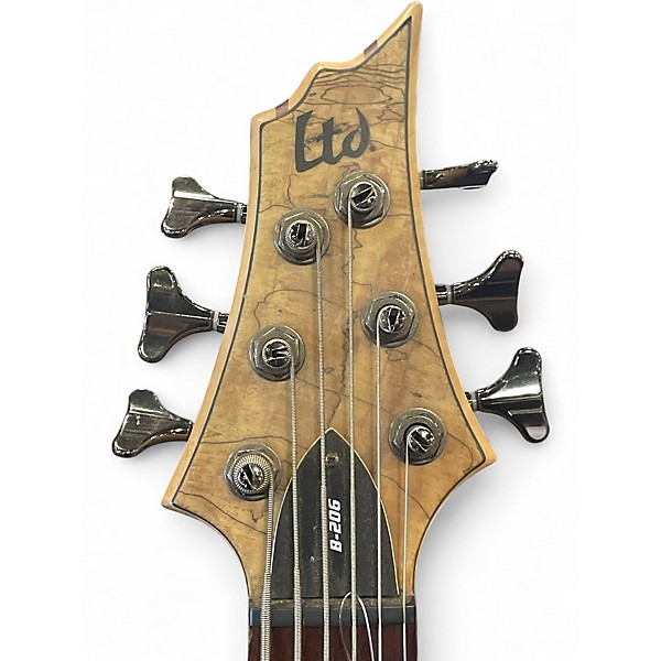 Used ESP LTD B206SM 6 String Natural Electric Bass Guitar