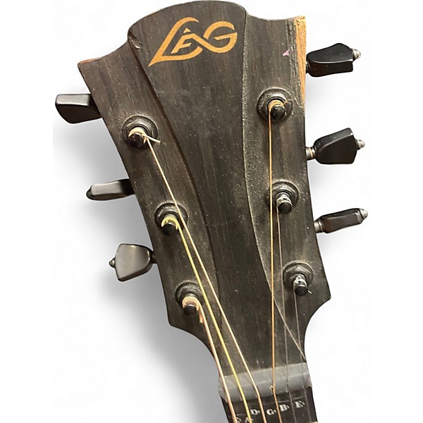 Used Lag Guitars TRAMONTANE Natural Acoustic Electric Guitar