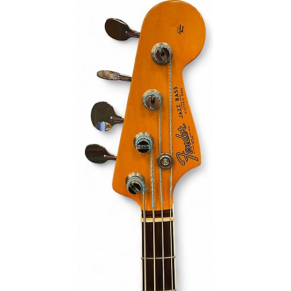 Used Fender 1966 American Vintage Jazz Bass 3 Color Sunburst Electric Bass Guitar