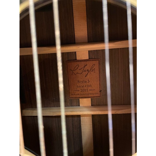 Used R Taylor Style 3 Natural Acoustic Guitar