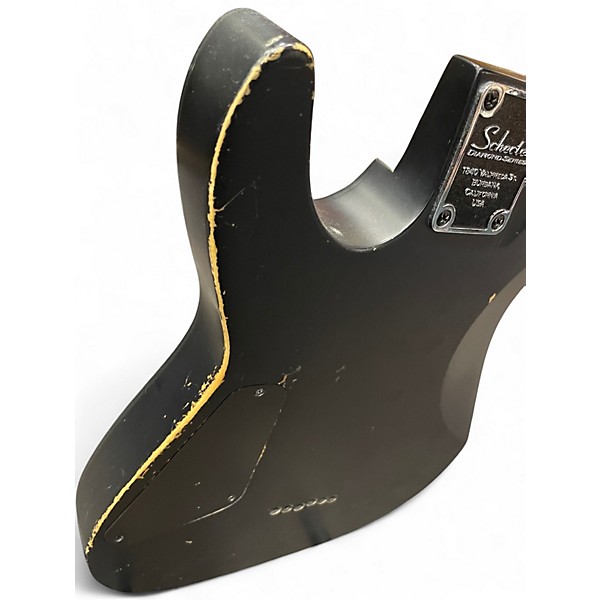 Used Schecter Guitar Research Diamond Series Black Solid Body Electric Guitar