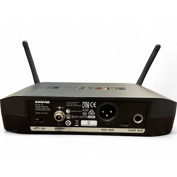 Used Shure GLXD4 SM58 Handheld Wireless System