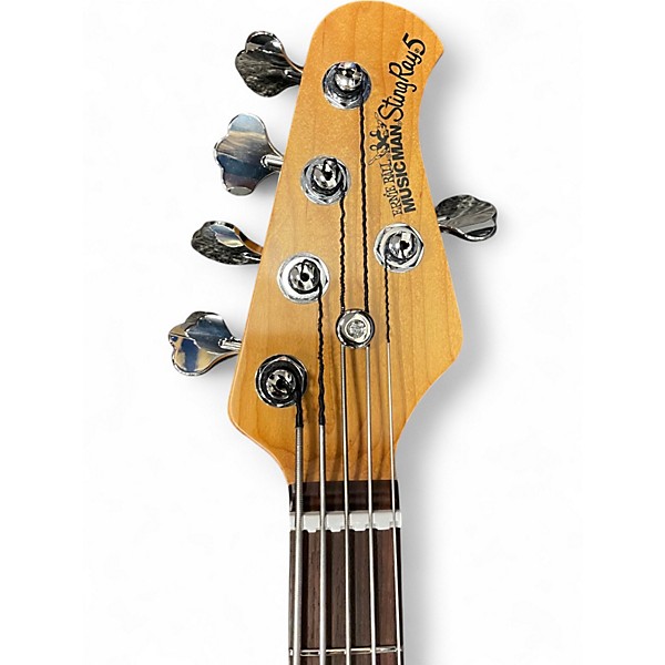 Used Ernie Ball Music Man StingRay 5 Special HH Purple Sunset Electric Bass Guitar