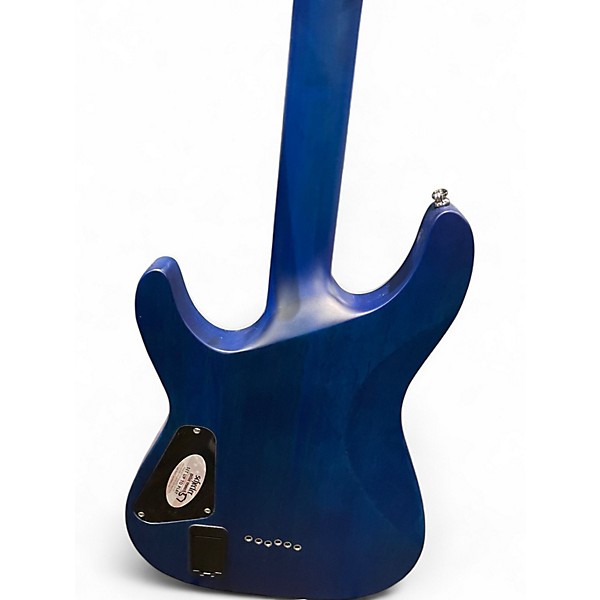 Used Schecter Guitar Research C1 Platinum Blue Solid Body Electric Guitar