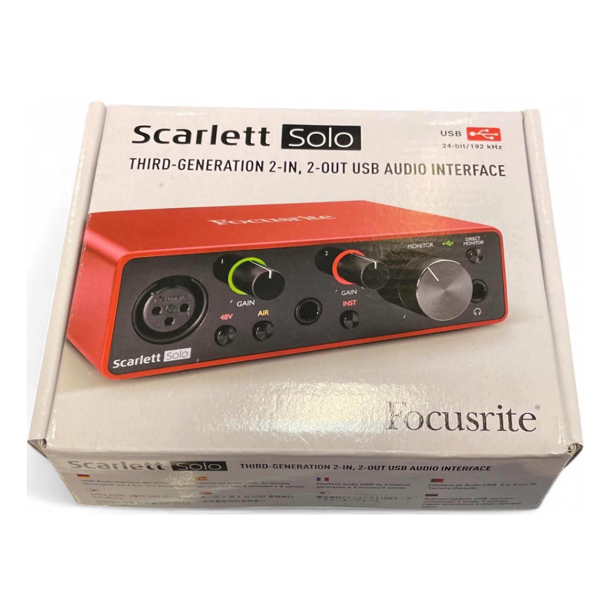 【A0081】 Focusrite Scarlett solo gen3 Used Focusrite Scarlett Solo Gen 3 Audio Interface | Guitar