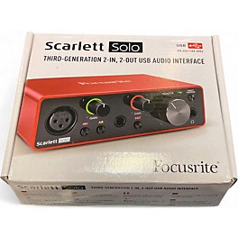 Used Focusrite Scarlett Solo Gen 3 Audio Interface