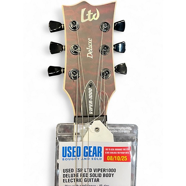 Used ESP LTD Viper1000 Deluxe RED Solid Body Electric Guitar