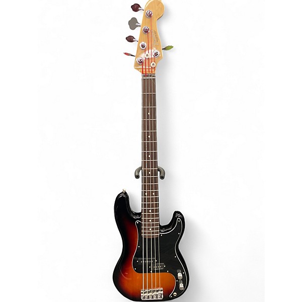 Used Fender American Standard Precision Bass V 5 String 3 Color Sunburst Electric Bass Guitar