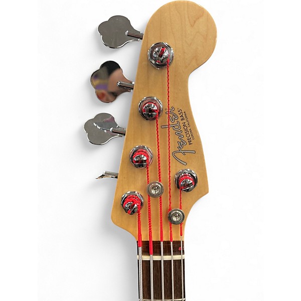 Used Fender American Standard Precision Bass V 5 String 3 Color Sunburst Electric Bass Guitar