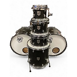 Used 2024 SJC Drums 6 Piece USA CUSTOM Satin Black Drum Kit