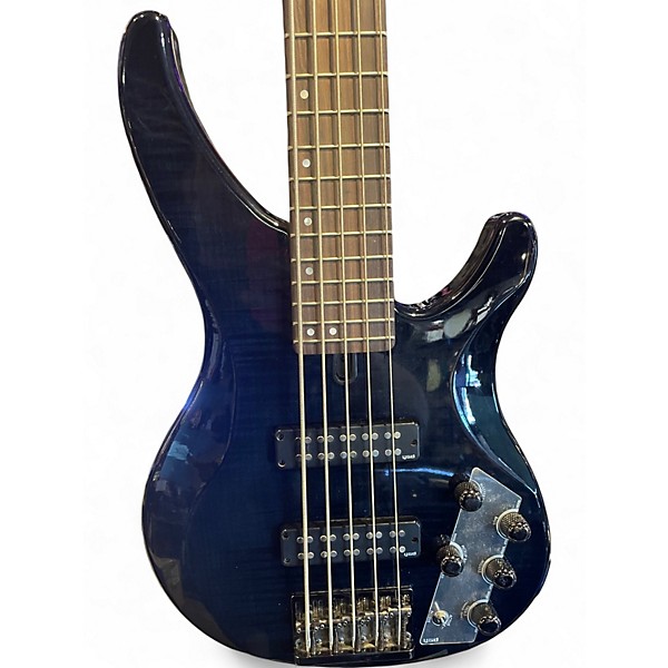 Used Yamaha TRBX605FM Translucent Black Electric Bass Guitar