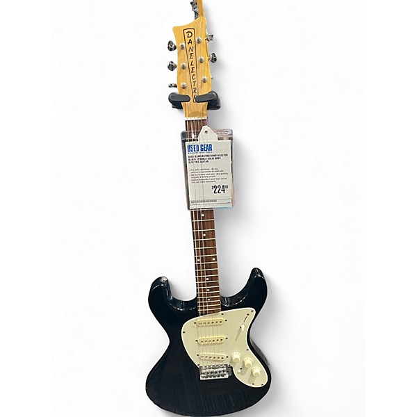 Used Danelectro Dano-Blaster Black Sparkle Solid Body Electric Guitar