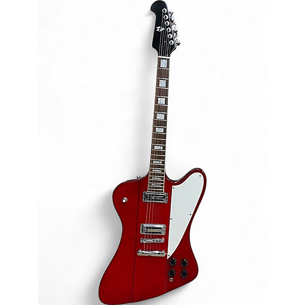 Used Mvg Firebird Transparent Red Solid Body Electric Guitar