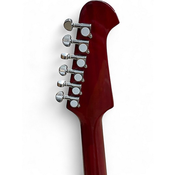 Used Mvg Firebird Transparent Red Solid Body Electric Guitar