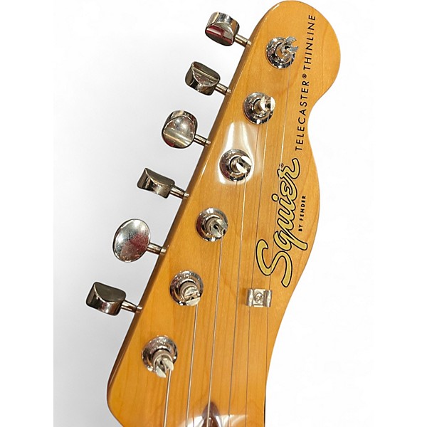 Used Squier Classic Vibe Telecaster Thinline Natural Hollow Body Electric Guitar