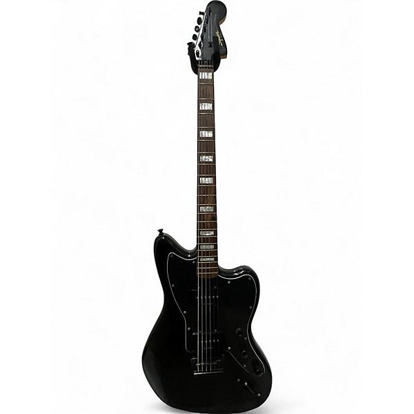 Used Squier Vintage Modified Baritone Jazzmaster Black Solid Body Electric Guitar
