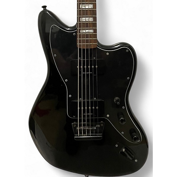 Used Squier Vintage Modified Baritone Jazzmaster Black Solid Body Electric Guitar