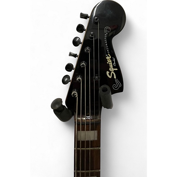 Used Squier Vintage Modified Baritone Jazzmaster Black Solid Body Electric Guitar