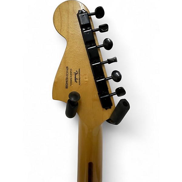 Used Squier Vintage Modified Baritone Jazzmaster Black Solid Body Electric Guitar