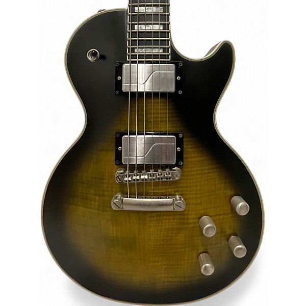 Used Epiphone Prophecy Les Paul Custom Plus olive tiger Solid Body Electric Guitar