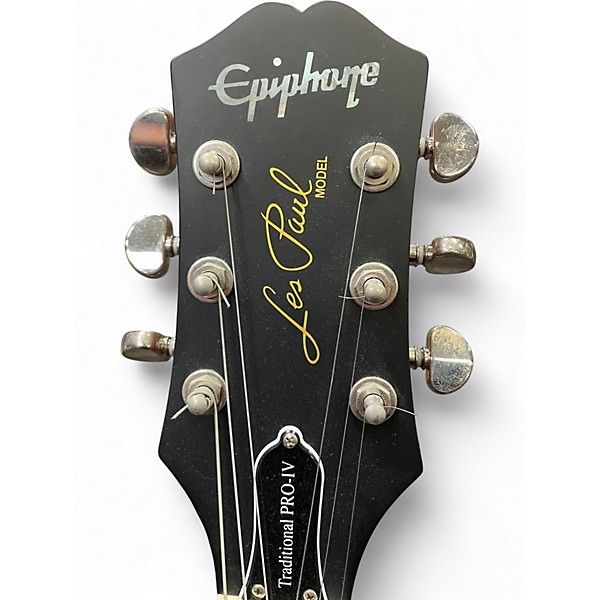 Used 2021 Epiphone Les Paul Traditional Pro IV GOLD Solid Body Electric Guitar