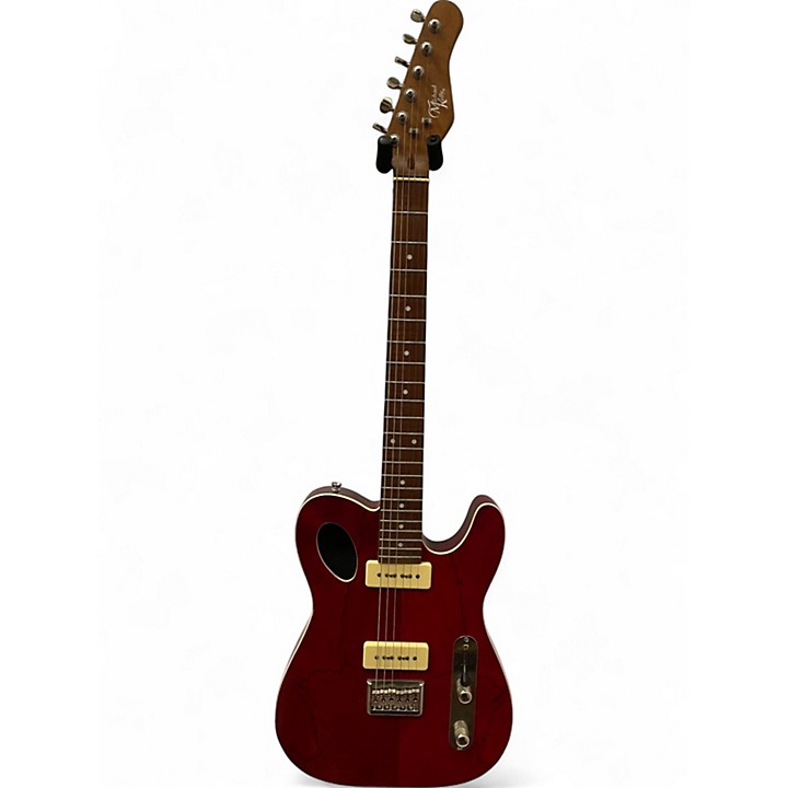 Used Michael Kelly 59 PORT Trans Red Hollow Body Electric