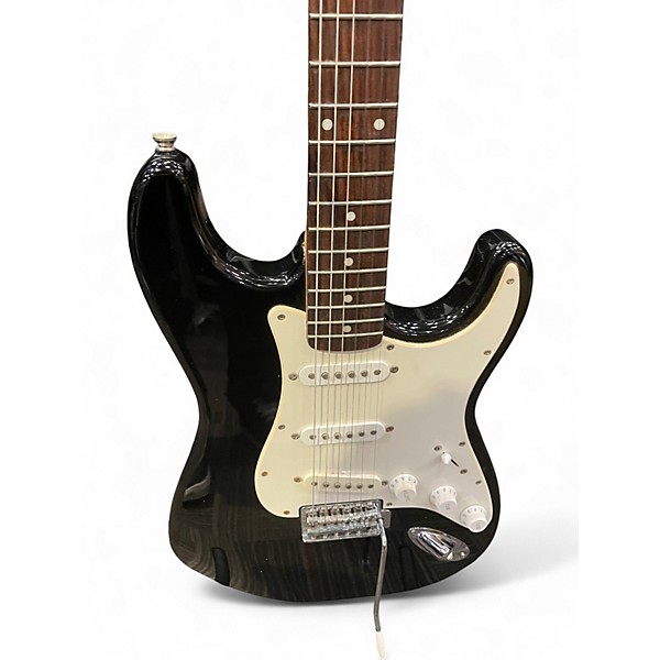 Used Squier Standard Stratocaster Black Solid Body Electric Guitar