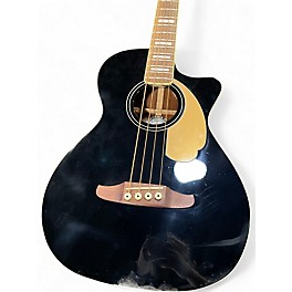 Used Fender Kingman Acoustic Electric Bass Black Acoustic Bass Guitar