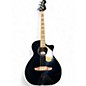 Used Fender Kingman Acoustic Electric Bass Black Acoustic Bass Guitar