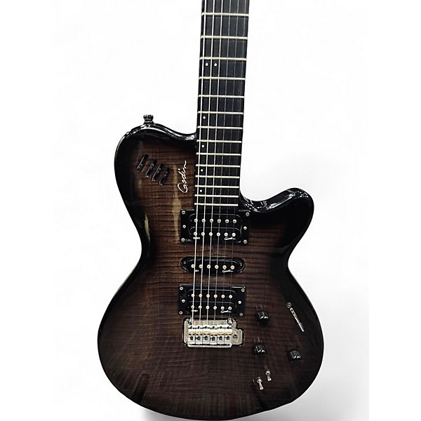 Used Godin XTSA HSH 13-Pin TRANS BLACK Solid Body Electric Guitar