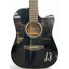 Used Takamine GD30CE-12 Black 12 String Acoustic Electric Guitar