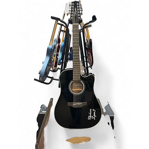 Used Takamine GD30CE-12 Black 12 String Acoustic Electric Guitar