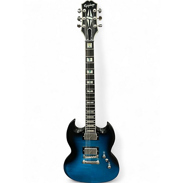 Used Epiphone SG Prophecy Custom GX Blue Solid Body Electric Guitar