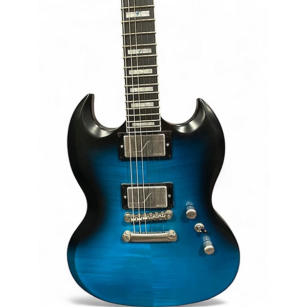 Used Epiphone SG Prophecy Custom GX Blue Solid Body Electric Guitar