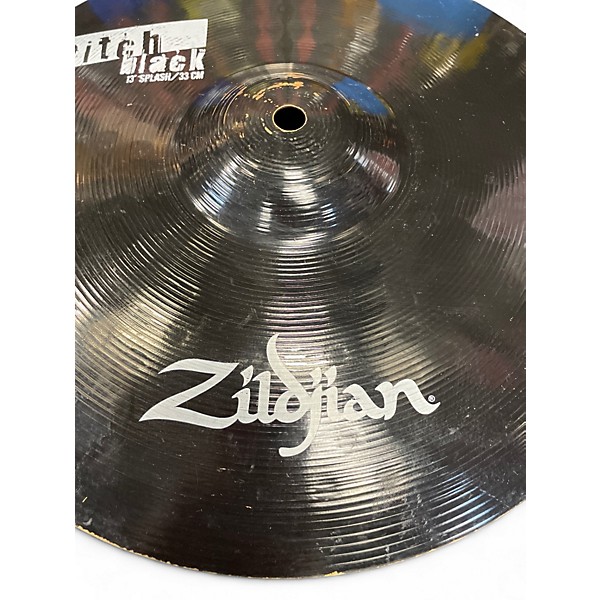 Used Zildjian 13in Pitch Black Splash Cymbal