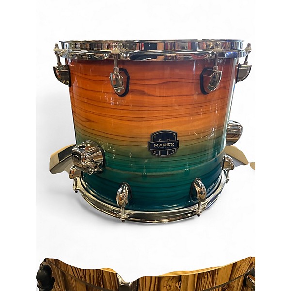 Used Mapex 5 Piece Armory Orange Sunset Drum Kit