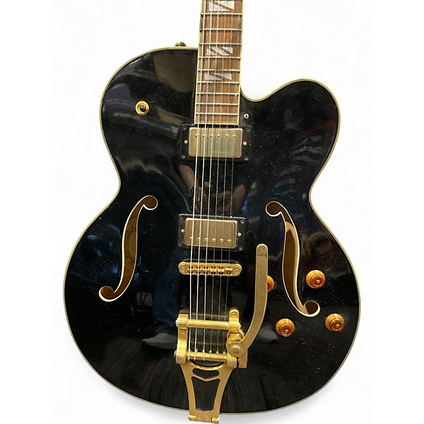 Used 2020s Washburn JA VG Black Hollow Body Electric Guitar