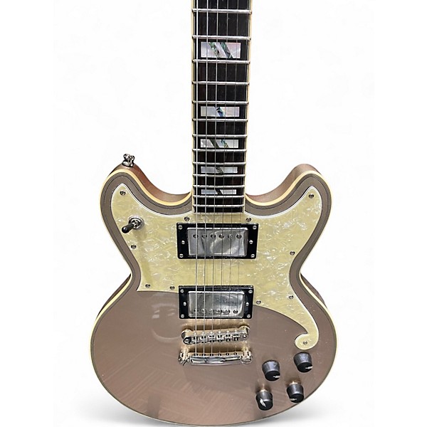 Used D'Angelico deluxe Brighton desert gold Solid Body Electric Guitar