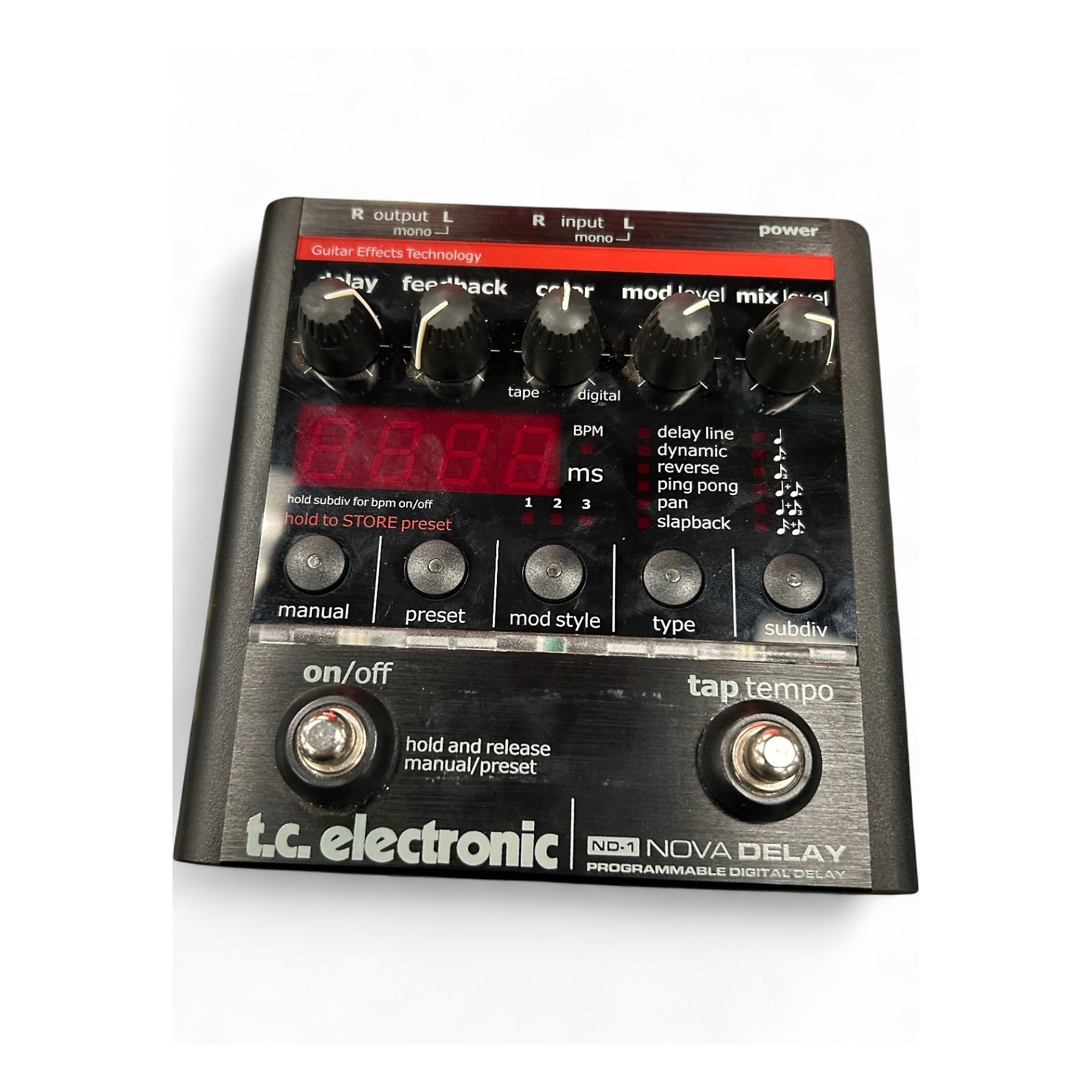 ギター t.c. electronic NOVA DELAY Used TC Electronic ND1 Nova Delay Effect Pedal | Guitar Center