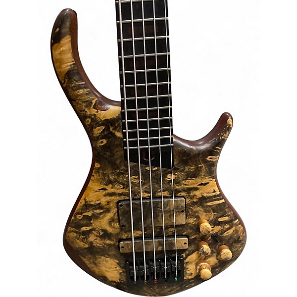 Used Warrior dm 5 Natural Electric Bass Guitar