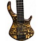 Used Warrior dm 5 Natural Electric Bass Guitar