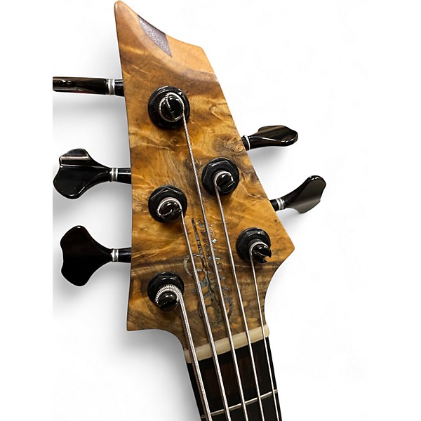 Used Warrior dm 5 Natural Electric Bass Guitar