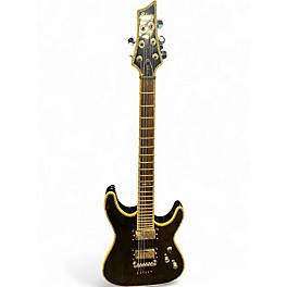 Used Schecter Guitar Research C-1 ELITE DIAMOND SERIES Black Solid Body Electric Guitar