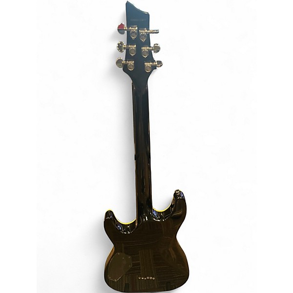 Used Schecter Guitar Research C-1 ELITE DIAMOND SERIES Black Solid Body Electric Guitar