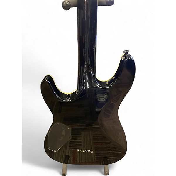 Used Schecter Guitar Research C-1 ELITE DIAMOND SERIES Black Solid Body Electric Guitar