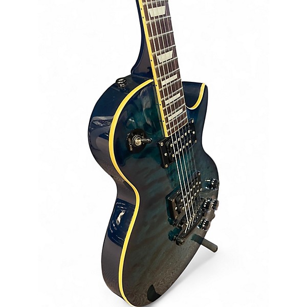Used Epiphone Les Paul Classic Limited Edition Quilt Blue Burst Solid Body Electric Guitar