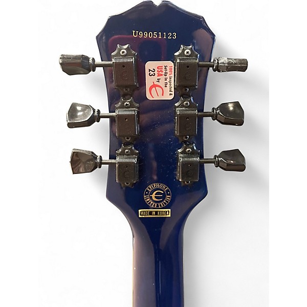 Used Epiphone Les Paul Classic Limited Edition Quilt Blue Burst Solid Body Electric Guitar