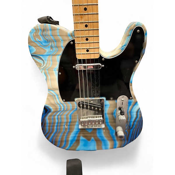 Used Fender FSR Standard Telecaster Blue Swirl Solid Body Electric Guitar