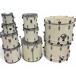Used TAMA 9 Piece Superstar White Drum Kit