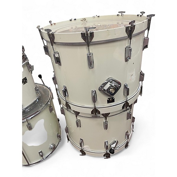 Used TAMA 9 Piece Superstar White Drum Kit